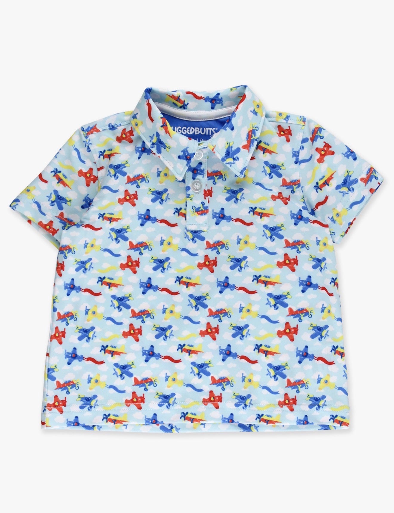 CHILDRENS SS PERFORMANCE TINY PLANE POLO
