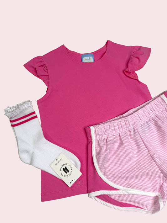 CHILDRENS HOT PINK TEE SHIRT