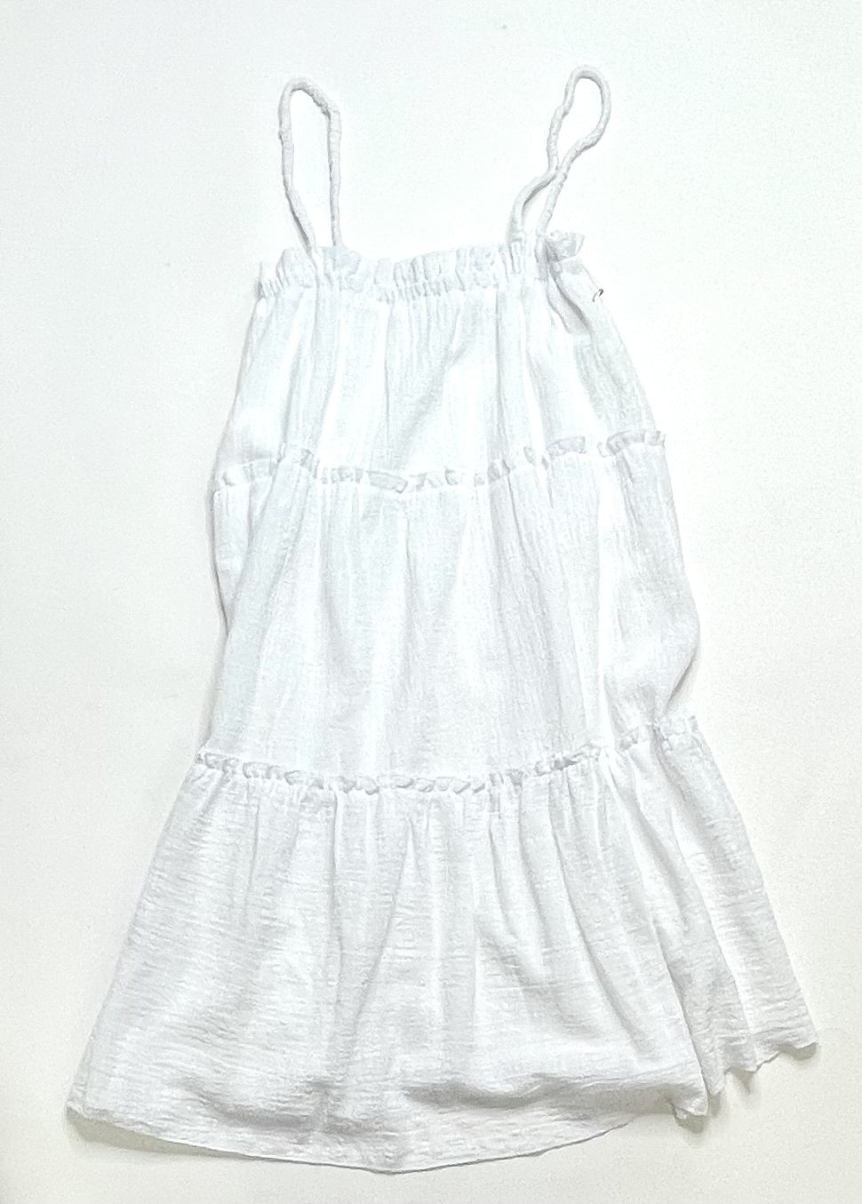 WOMENS TIERED DRESS IN WHITE