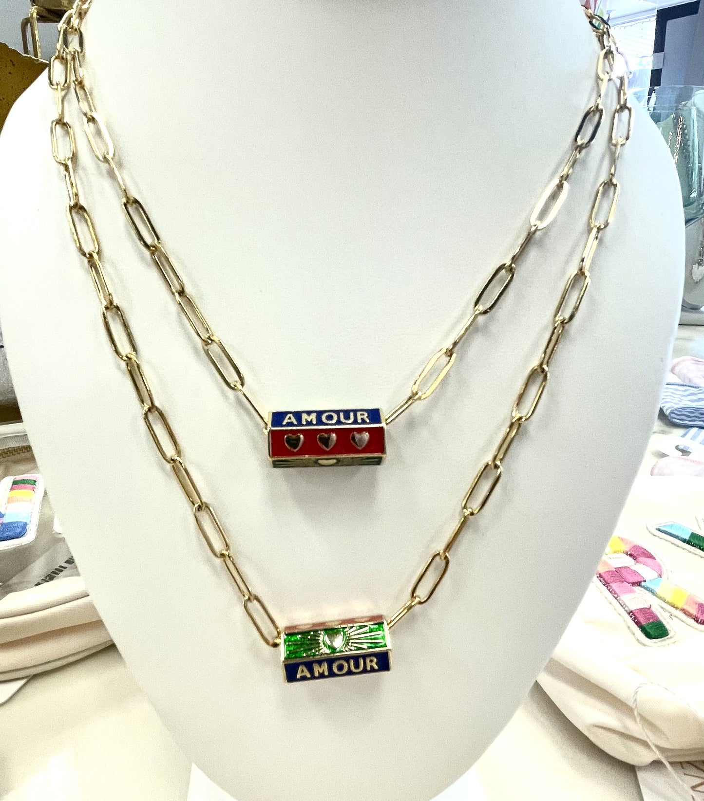 WOMENS WARHOL NECKLACE IN PRIMARY COLORS-AMOUR