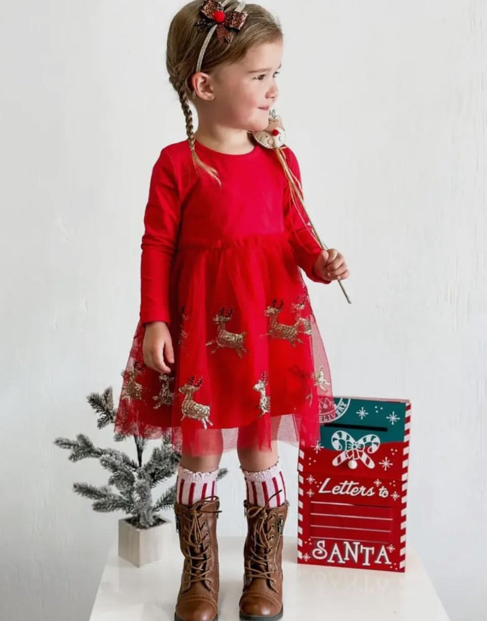 Childrens Christmas Tutu Dress