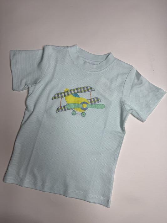 CHILDRENS SQUIGGLE SS BIPLANE TEE
