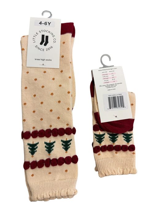 Childrens Christmas Tree Girls Sock