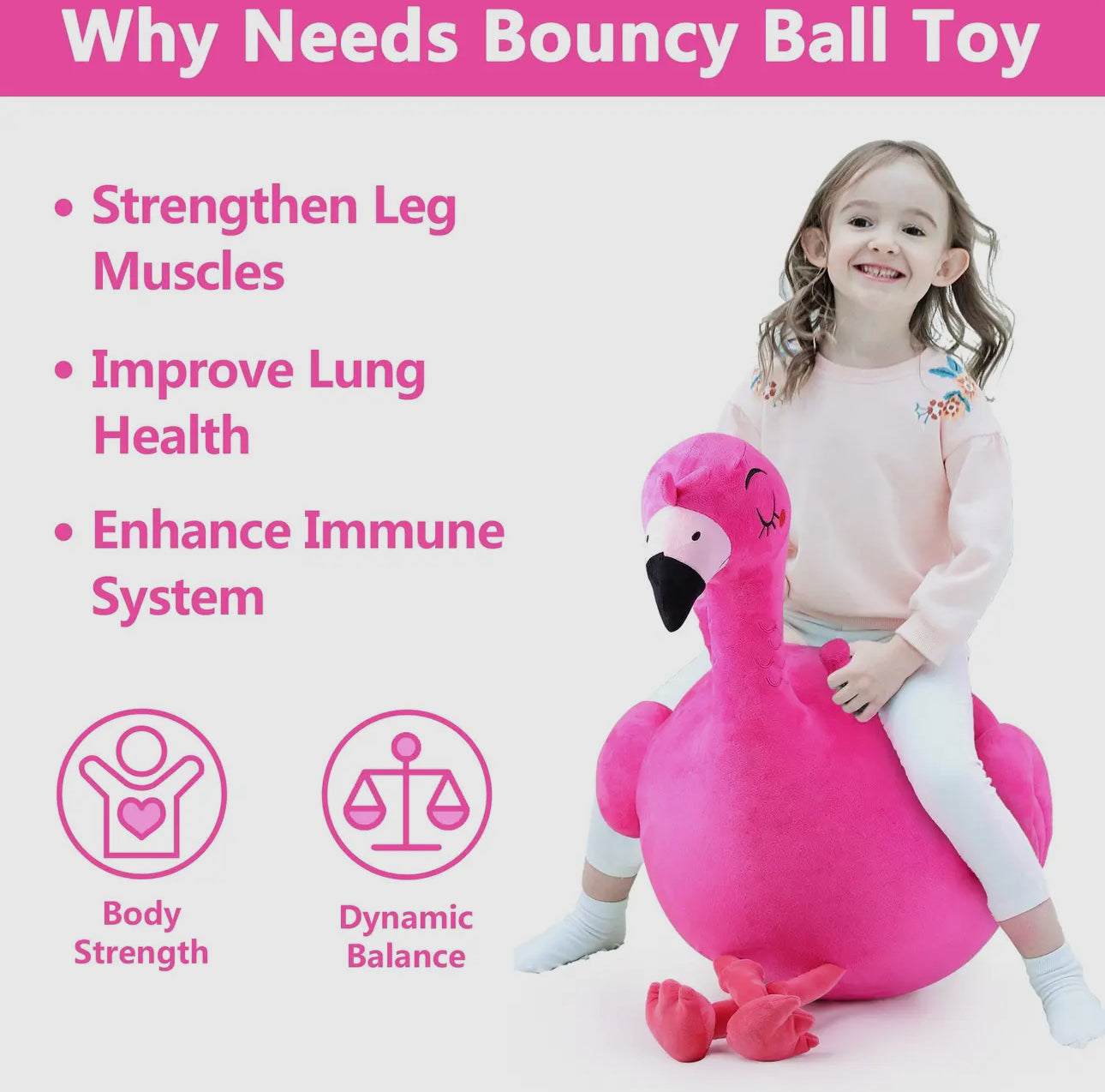 Childrens Bouncy Flamingo