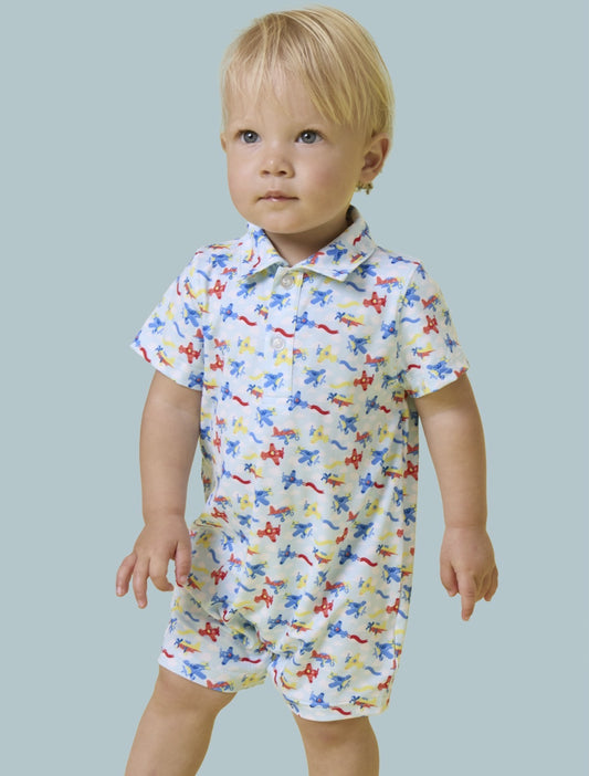 CHILDRENS TINY PLANE ROMPER
