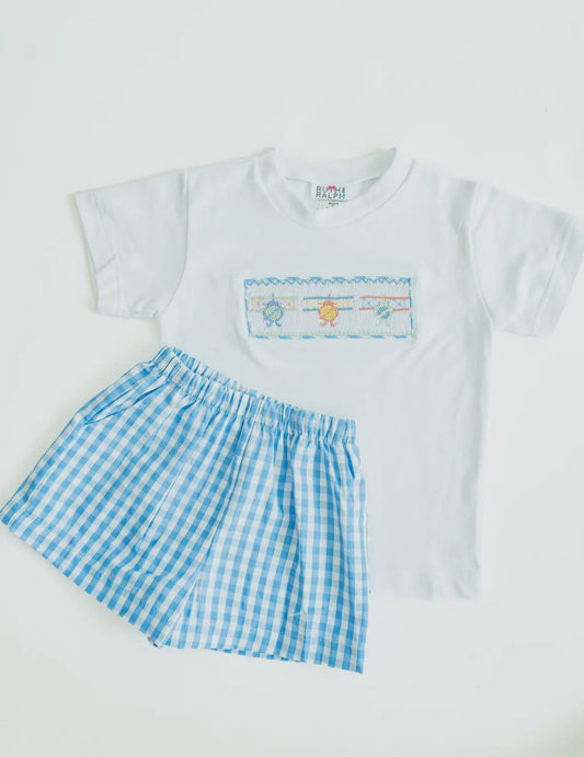 Childrens Beau Airplane Short Set