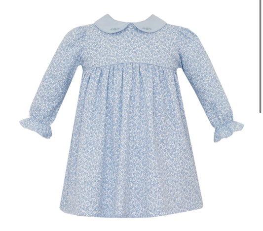 CHILDRENS BLUE LIBERTY DRESS