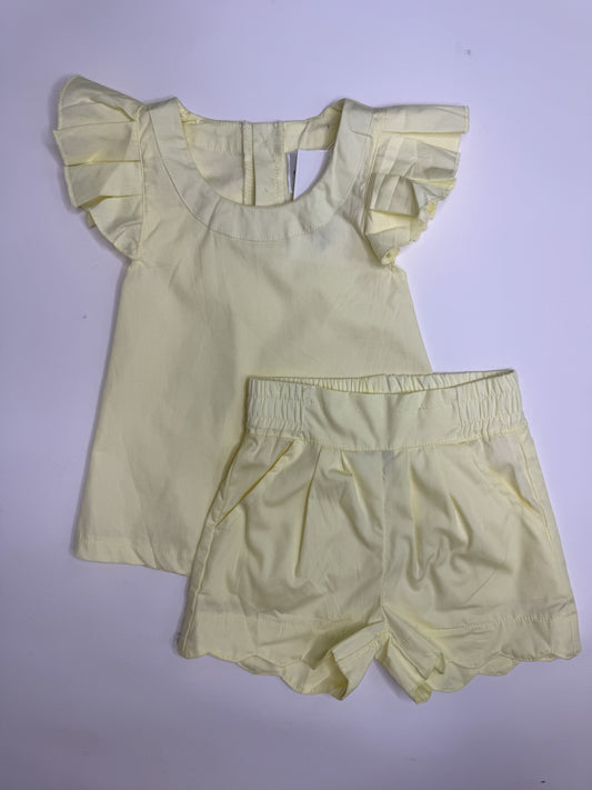 Childrens Yellow Linen Set