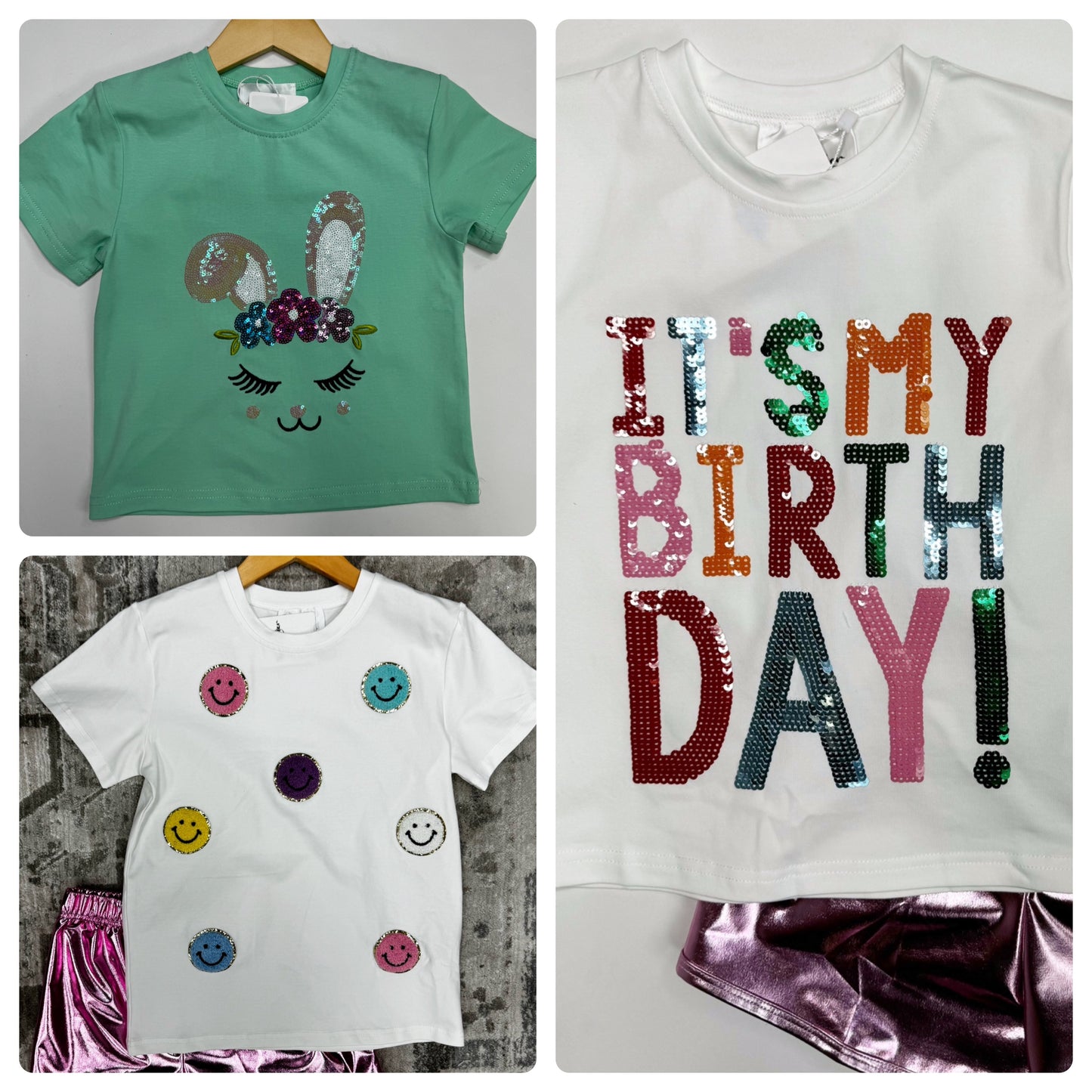 Childrens Sequin Tees