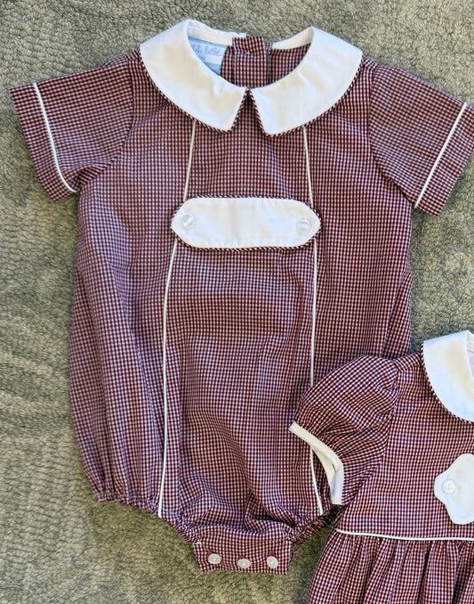 CHILDRENS MAROON TAB BOYS BUBBLE