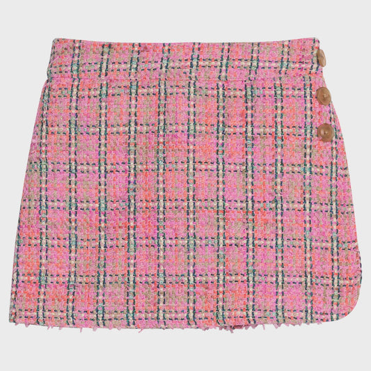 CHILDRENS PALERMO PLAID SKORT