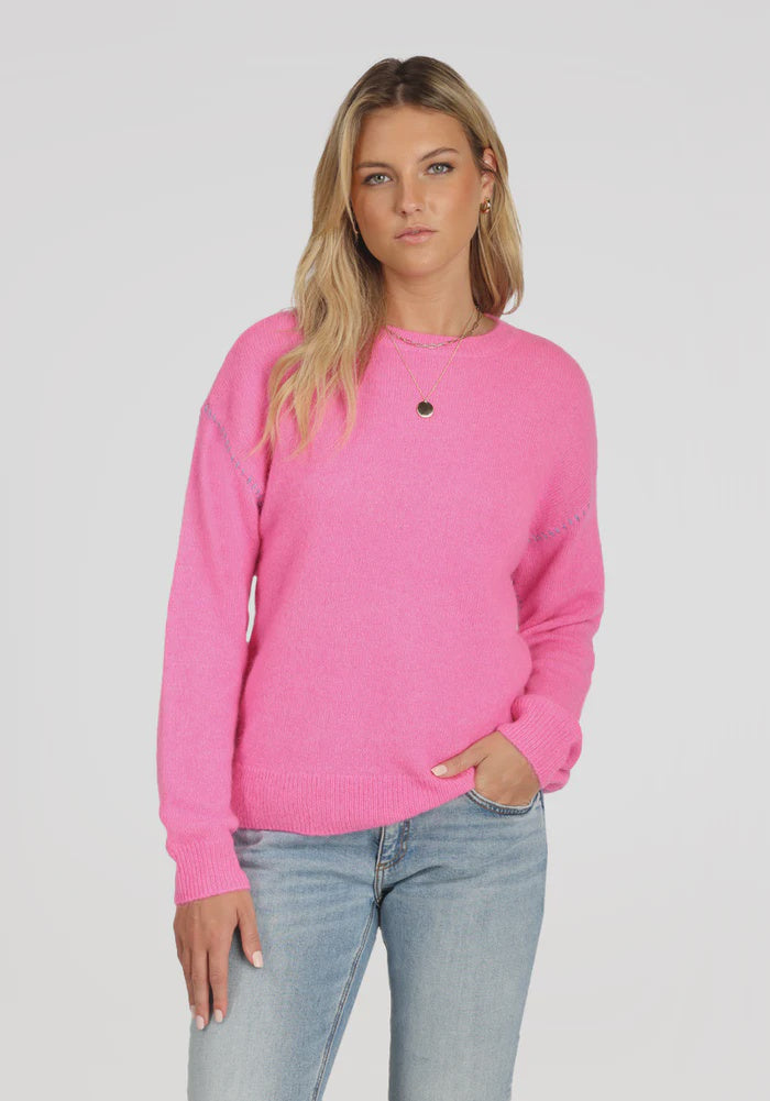 WOMENS HARPER SWEATER IN PINK