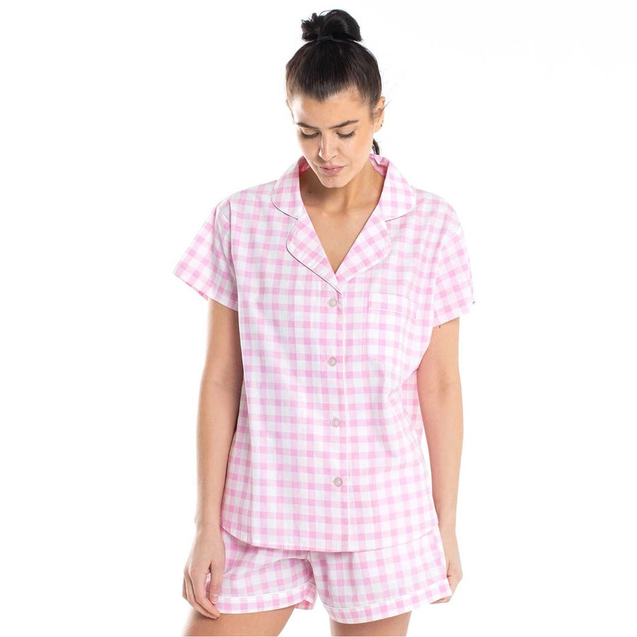 WOMENS Pink Gingham PJ