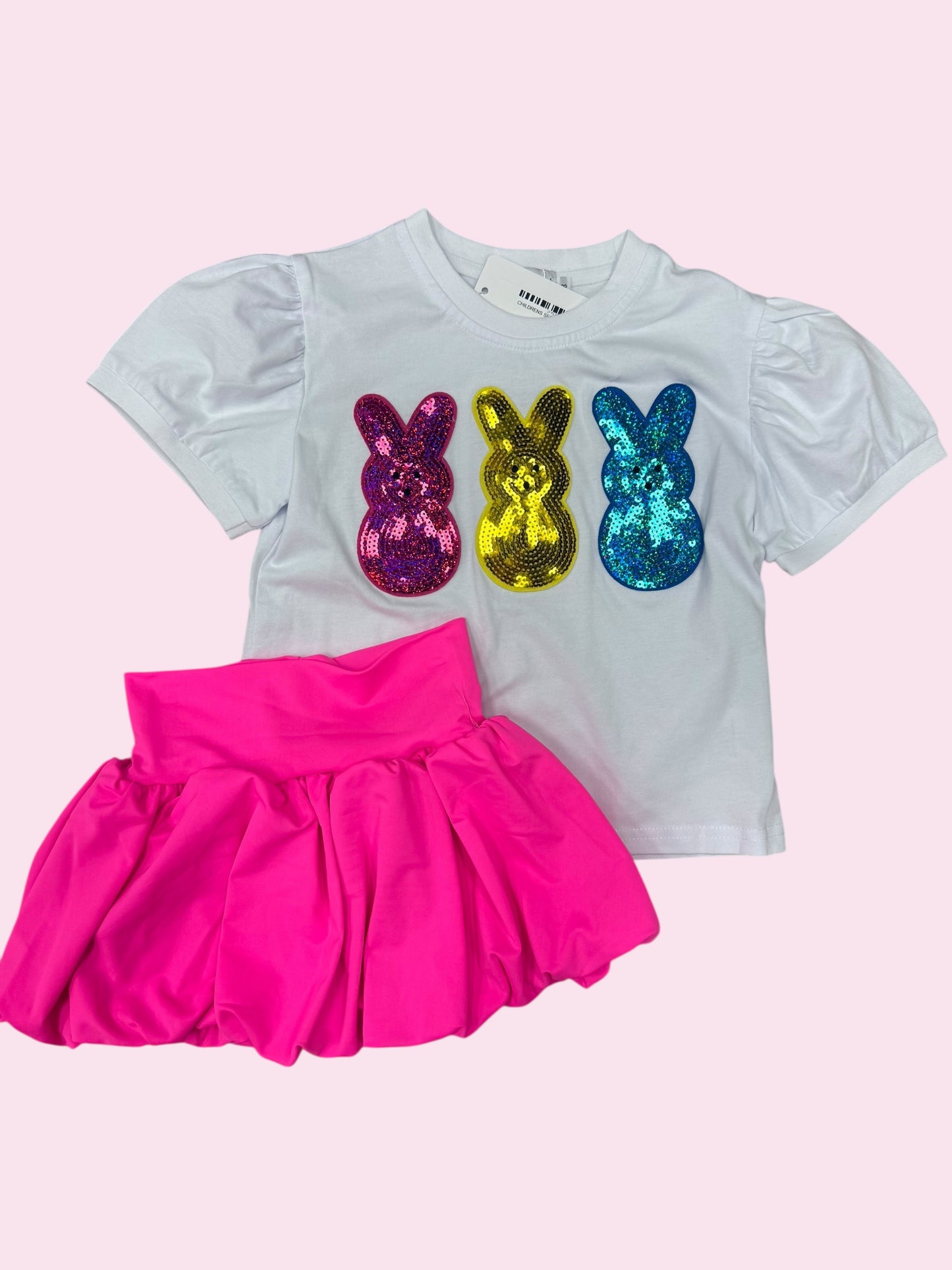 CHILDRENS SEQUIN PEEPS TOP
