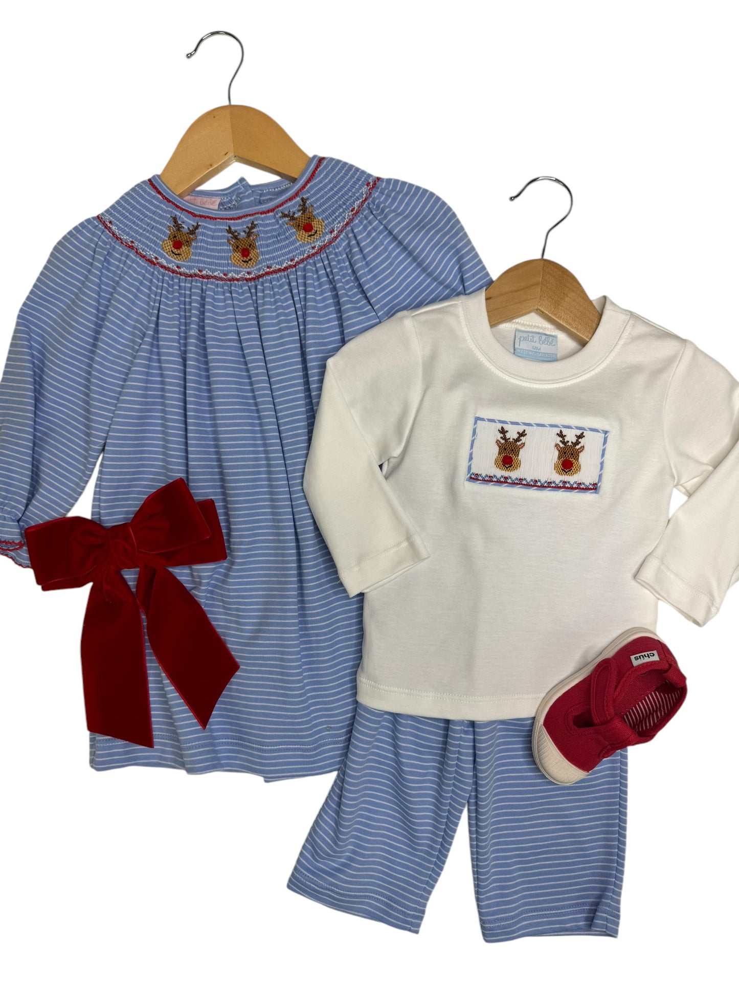 Childrens LS Reindeer Pant set