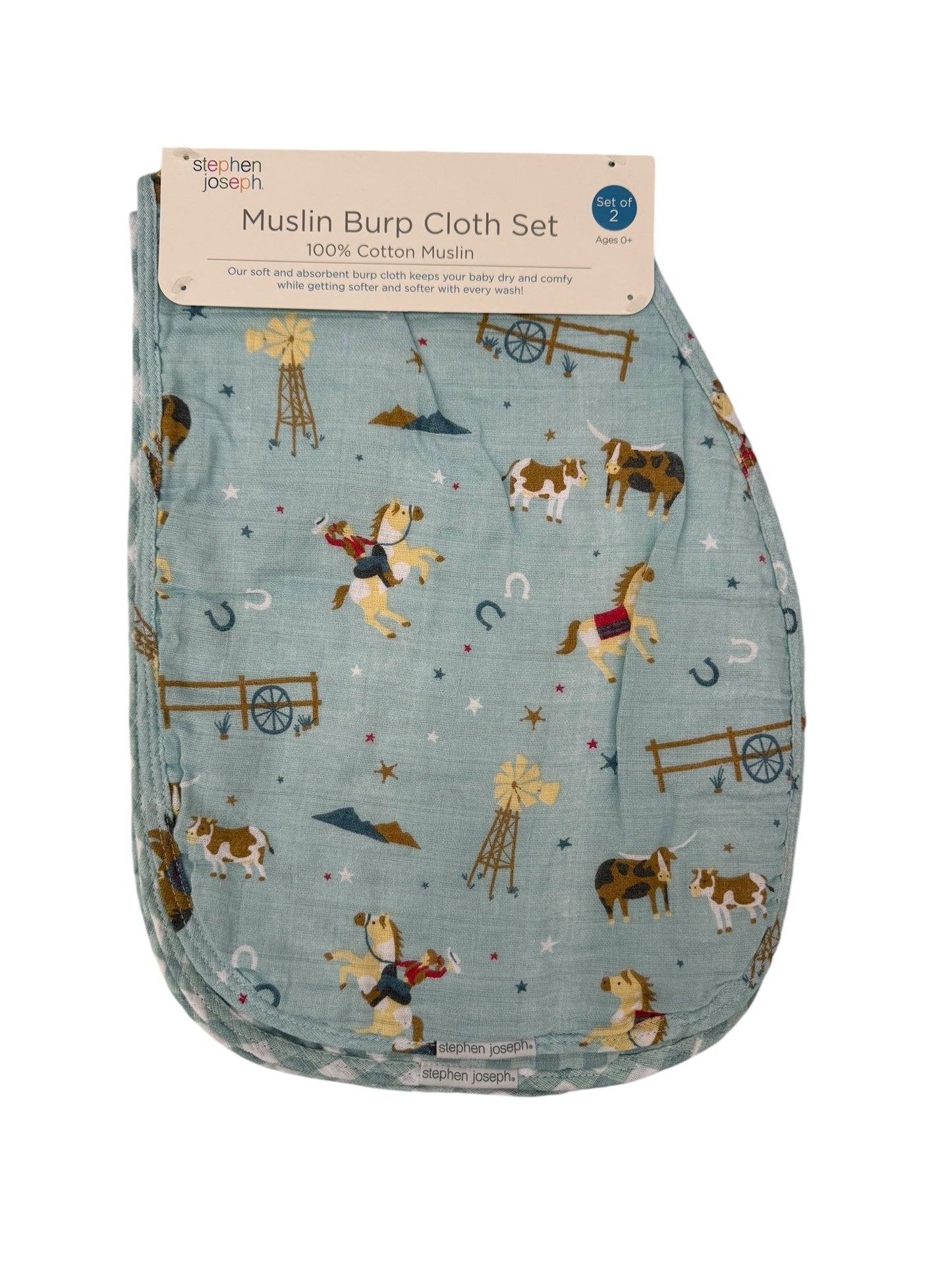 Childrens Muslin Burp Cloth