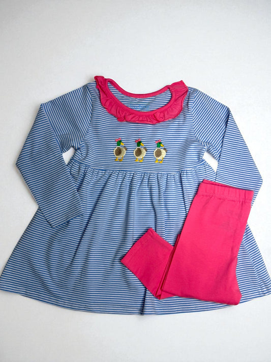 CHILDRENS MALLARD RUFFLE PANT SET