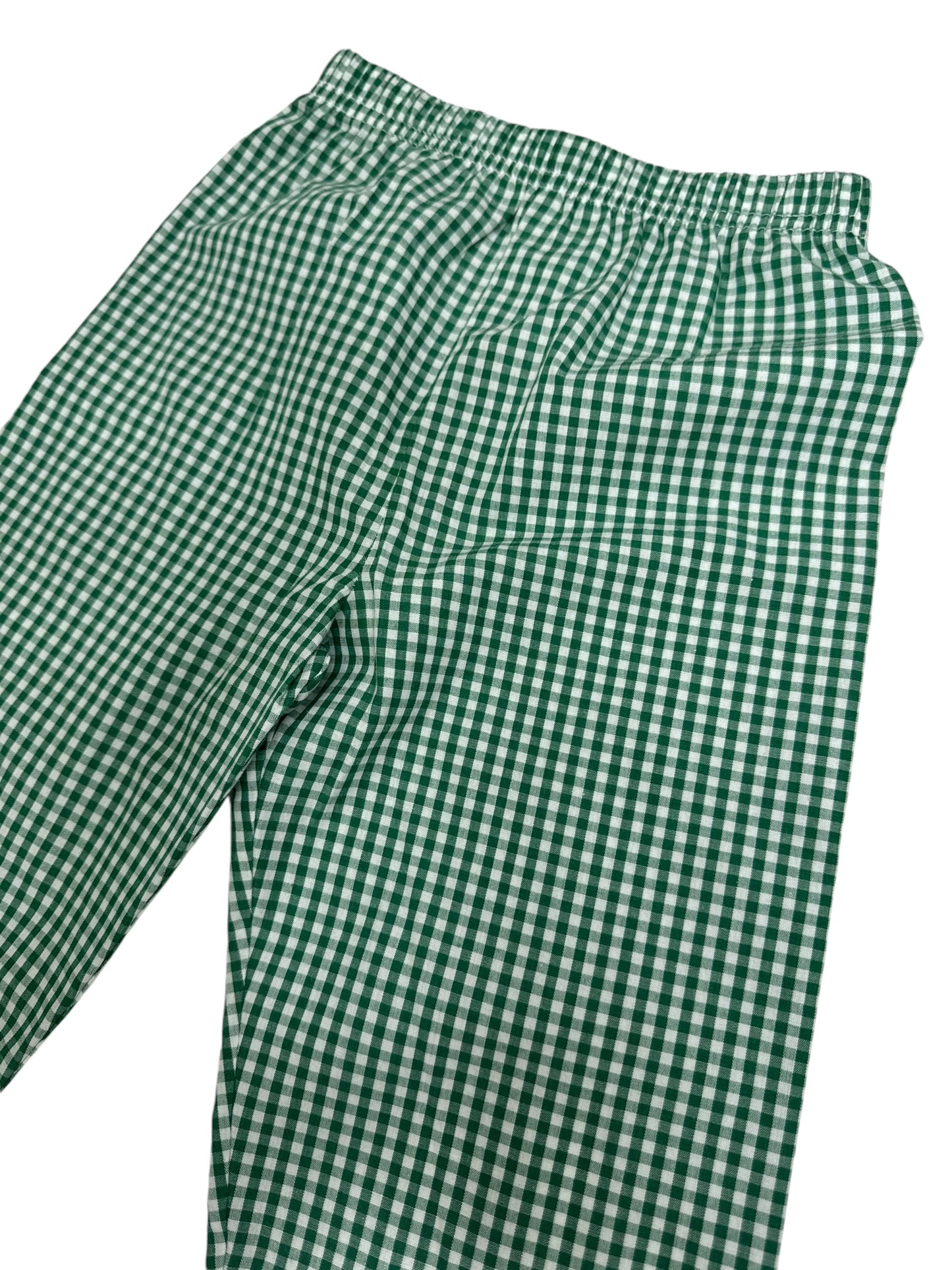 Childrens Green Gingham Leo Pants