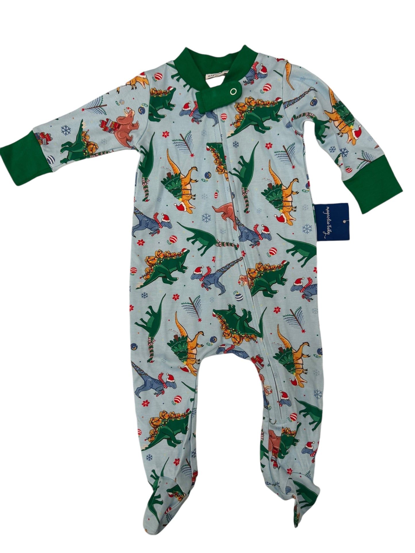 Childrens Dino Christmas Zipper