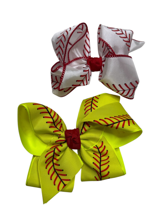 Childrens XL Baseball Bow