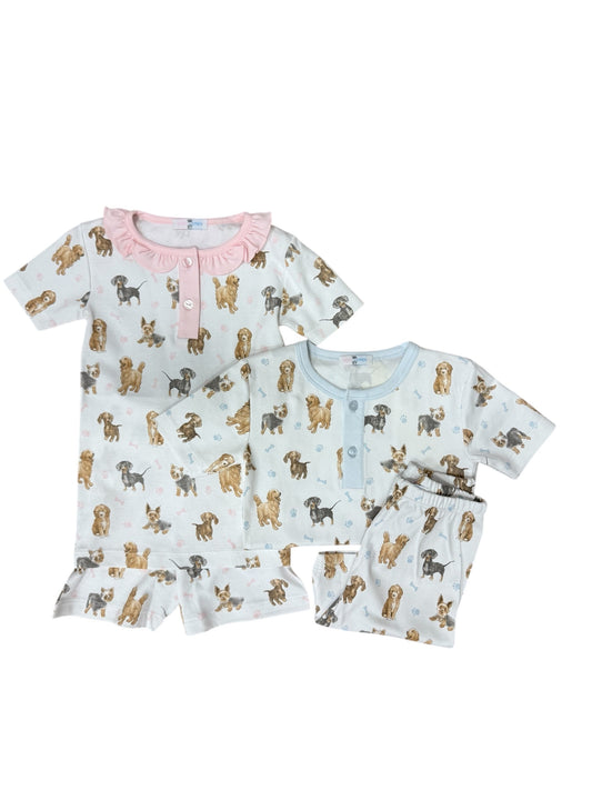 Childrens SS Puppy Pals PJ Set