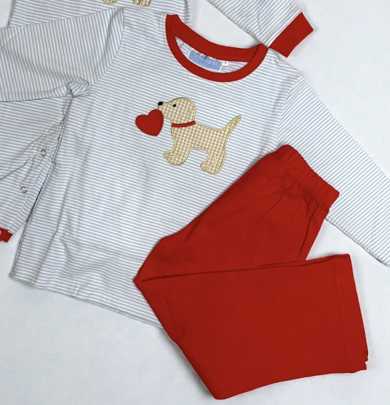 CHILDRENS PUPPY LOVE PANT SET