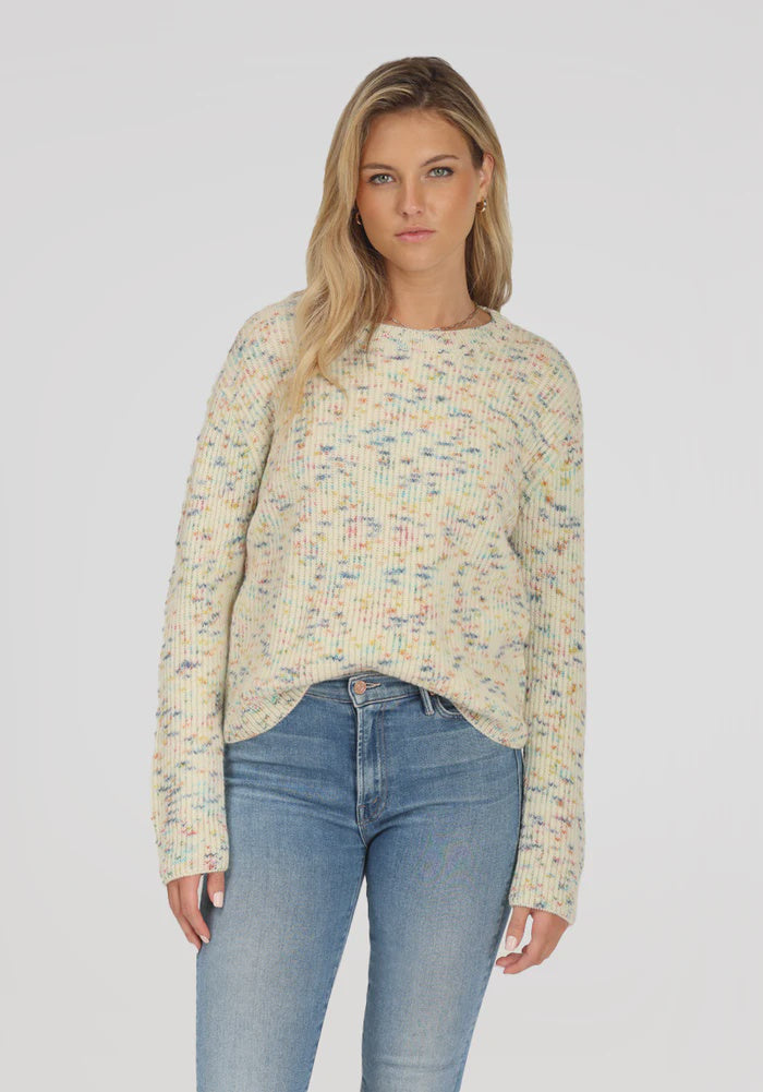 WOMENS CLASSIC CREW SWEATER IN MULTI