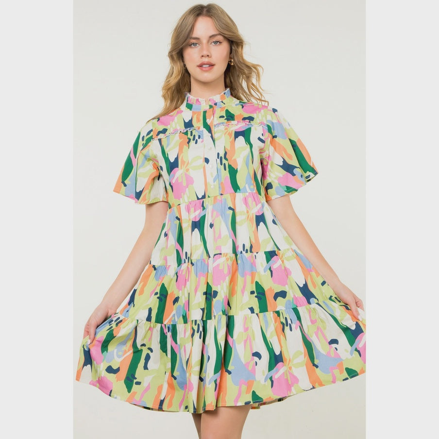 WOMENS MULTI COLOR DRESS