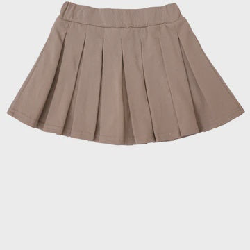 Childrens Pleat Khaki Skort