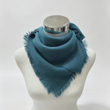 WOMENS SQUARE SCARF IN BLUE