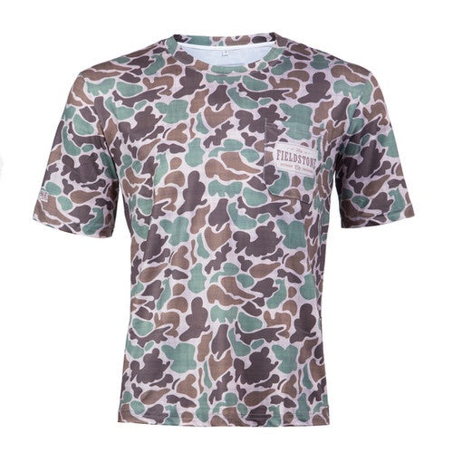 Childrens Dry Fit SS Camo Tee