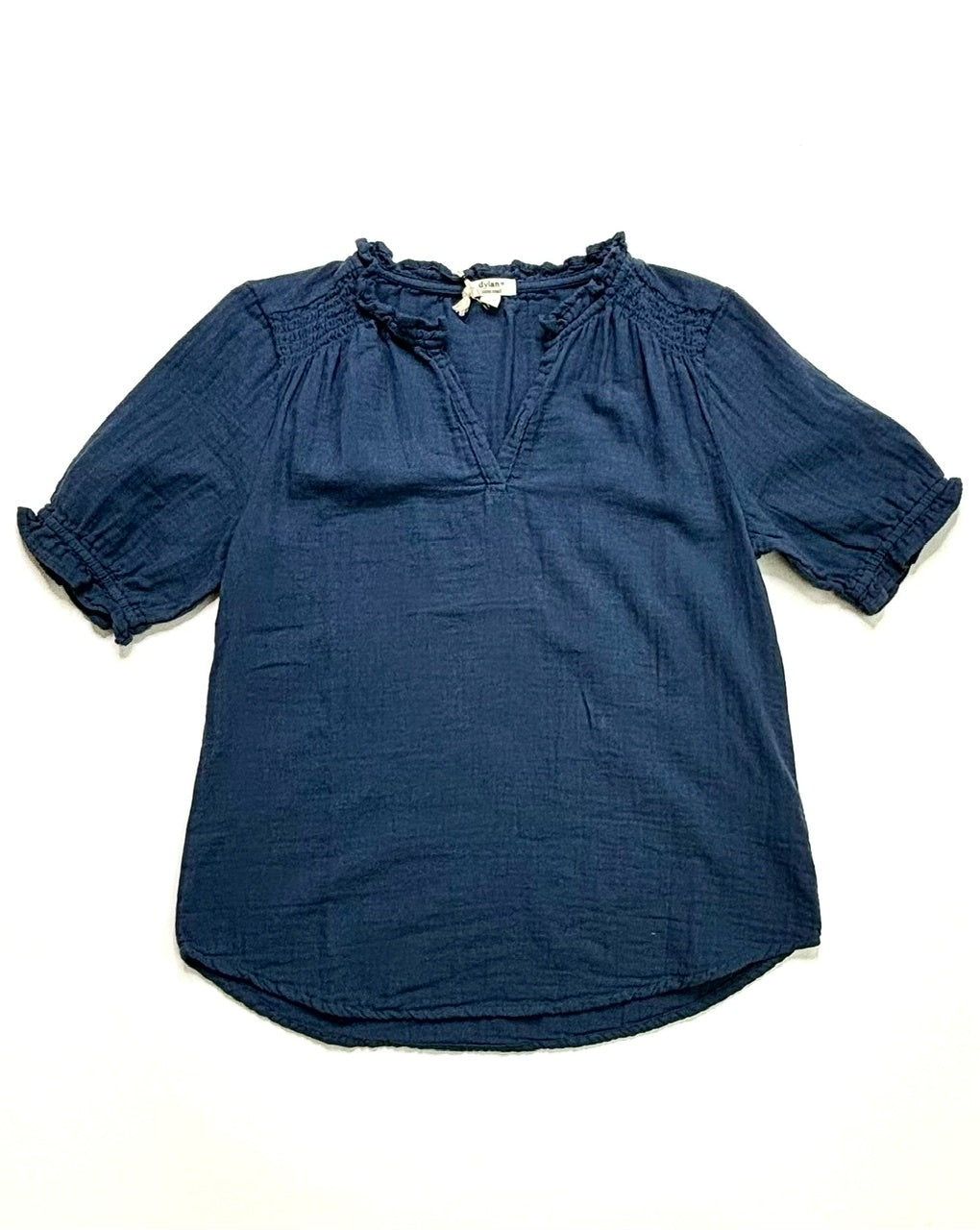 WOMENS BLAKE BLOUSE IN STORMY BLUE