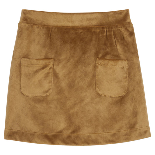 Childrens Faux Suede Mini Skort