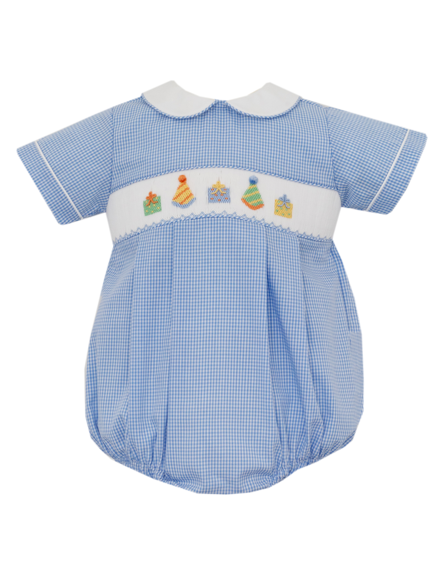CHILDRENS BOY GINGHAM BIRTHDAY BUBBLE
