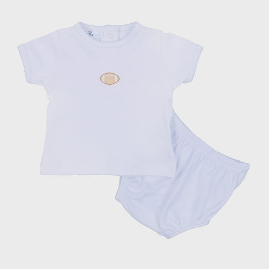 CHILDRENS TOUCHDOWN CUTIE DIAPER SET